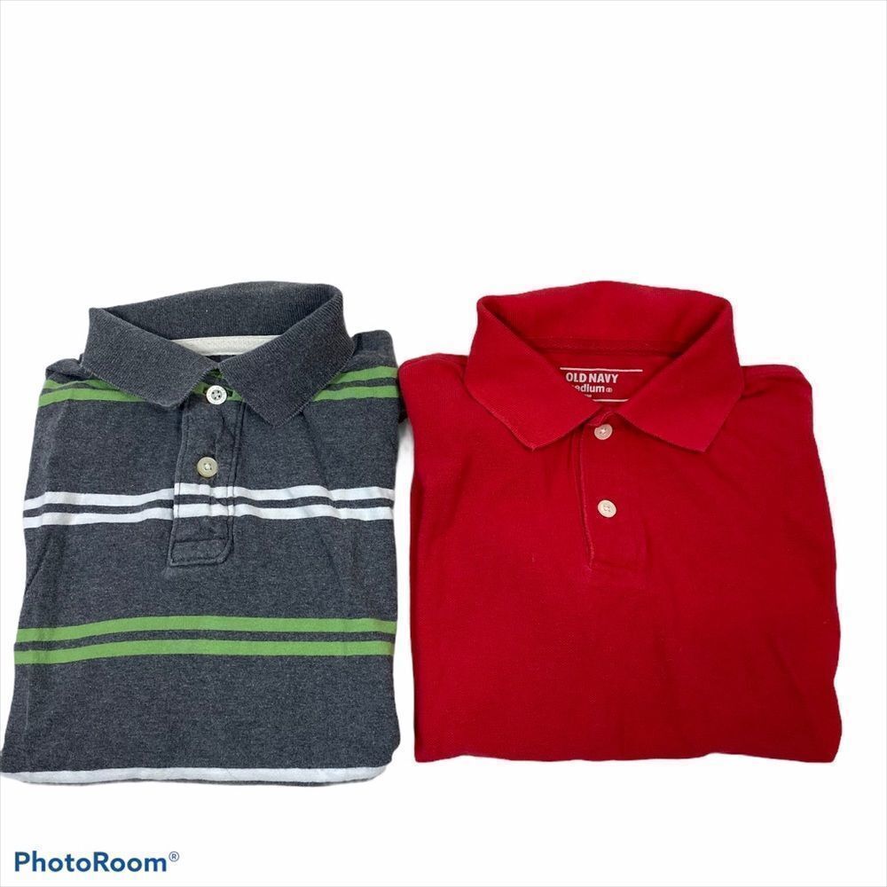 Lot of Two Boys Short Sleeve Polo Shirts Medium 8
